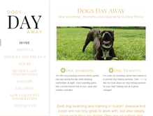 Tablet Screenshot of dogsdayawaytx.com
